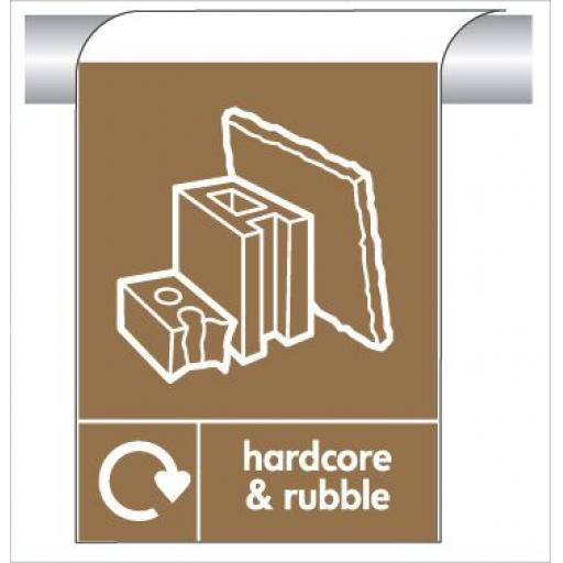 hardcore & rubble - Curve Top Sign