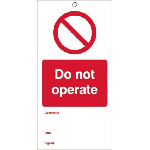 Do not operate