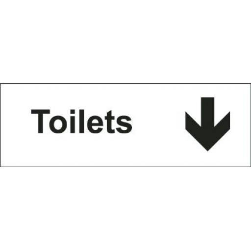 Toilets - Arrow down (Double sided)