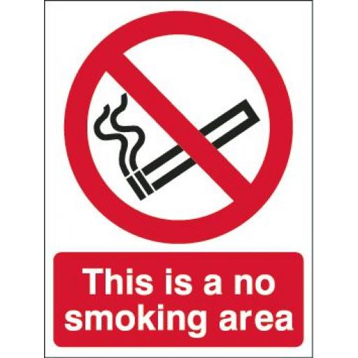 This is a no smoking area