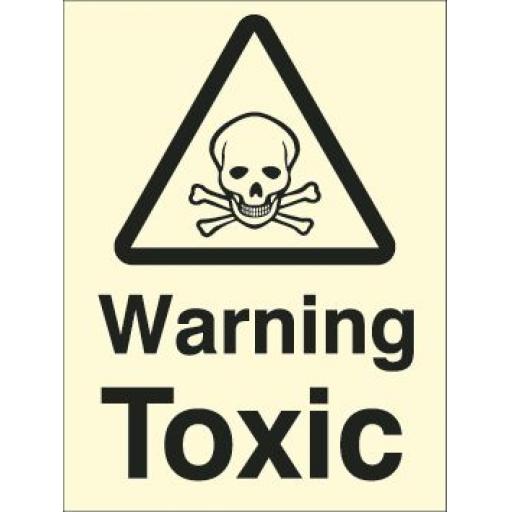 Warning Toxic (Photoluminescent)