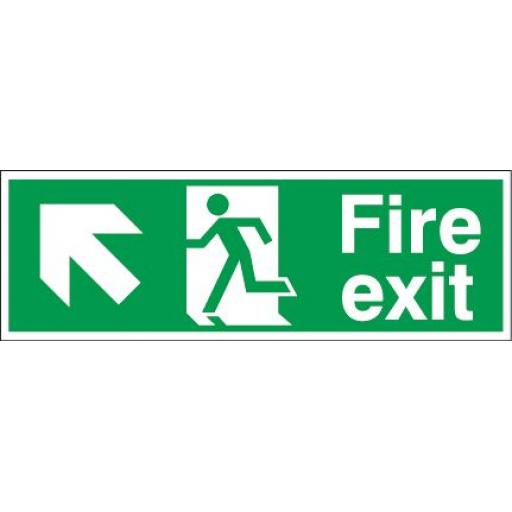 Fire exit - Running man - Left up arrow