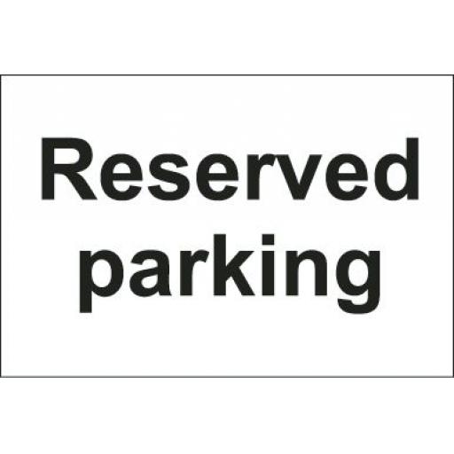 Reserved parking