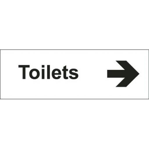 Toilets - Arrow right (Double sided)