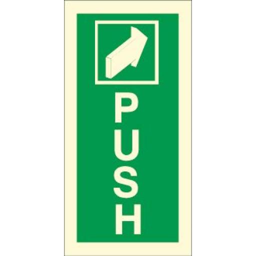 Push - Arrow (Photoluminescent)