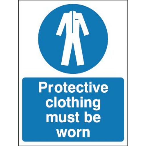 Protective clothing must be worn