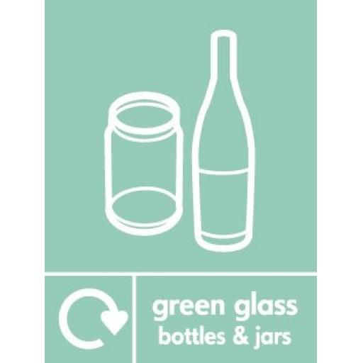 Green Glass Bottles & Jars