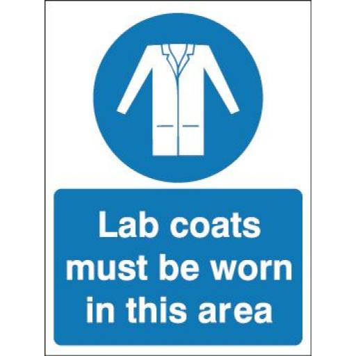 Lab coats must be worn in this area