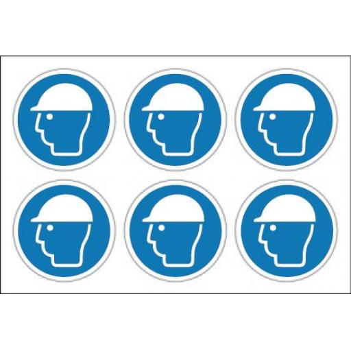 Safety helmet labels x 24