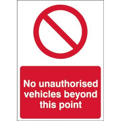 No unauthorised vehicles beyond this point