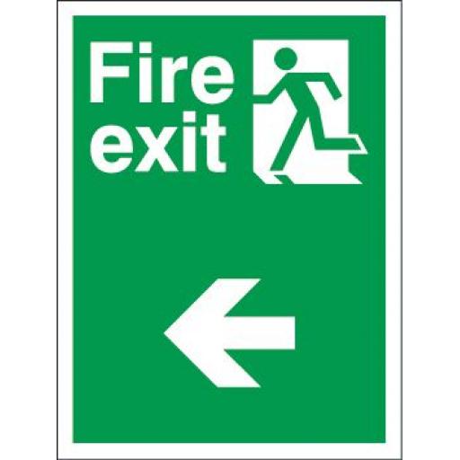 Fire exit - Man running - Arrow left