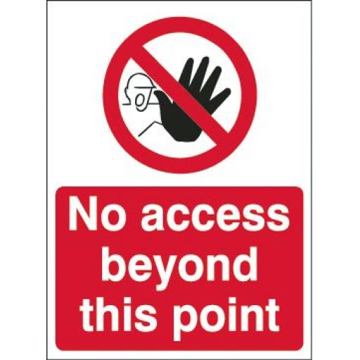 No access beyond this point