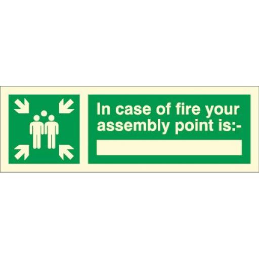 In case of fire your assembly point is: (Photoluminescent)