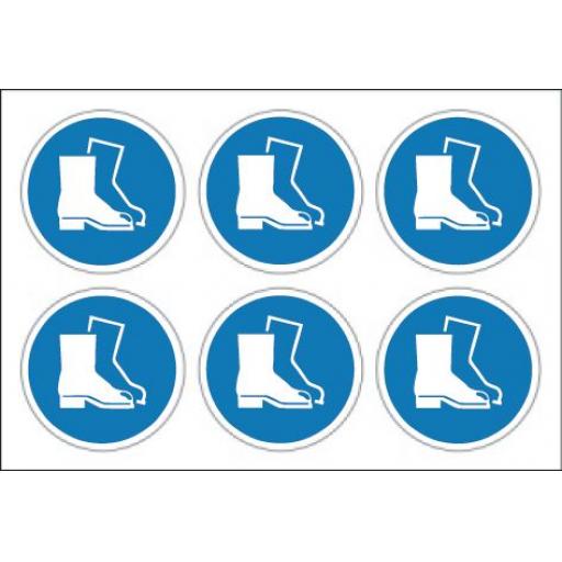 Protective footwear labels x 24