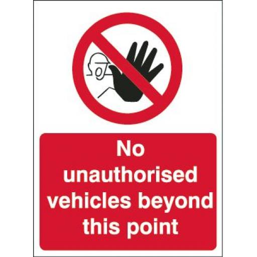 No unauthorised vehicles beyond this point