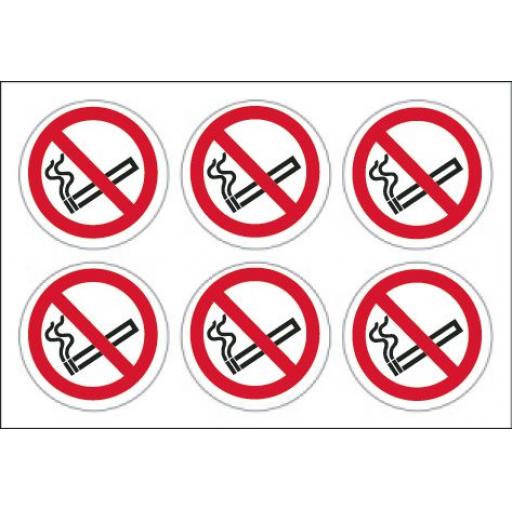 No smoking labels x 24