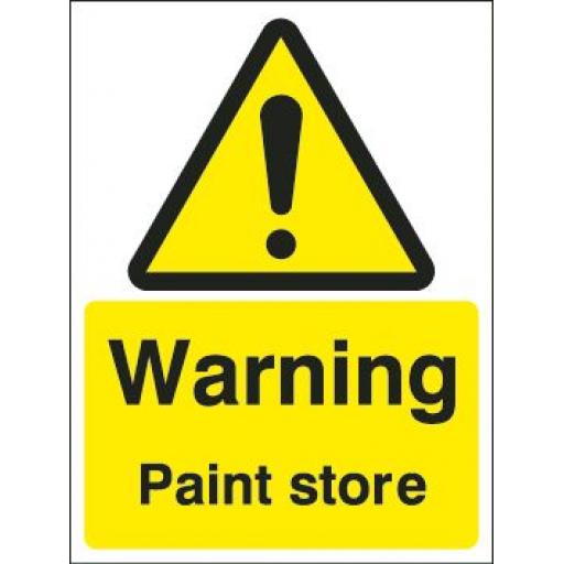 Warning Paint store