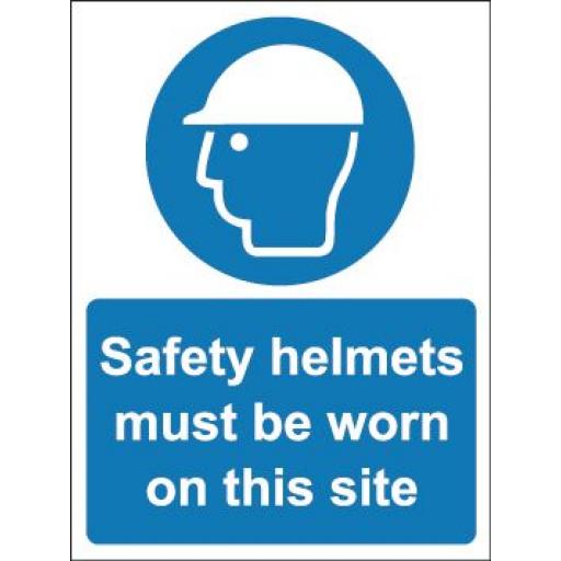 Safety helmets must be worn on this site