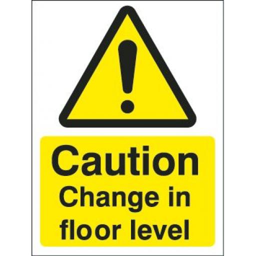 Caution Change in floor level