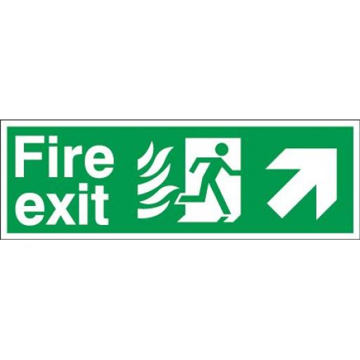 Fire exit - Flame - Running man - Up right arrow