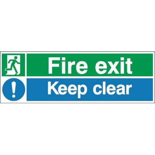 Fire exit - Running man - Keep clear