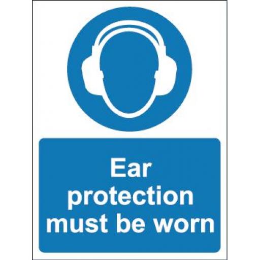 Ear protection must be worn