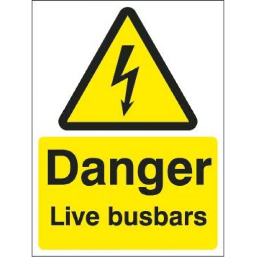 Danger Live busbars