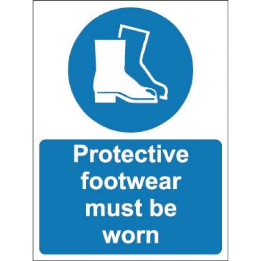 Protective footwear must be worn