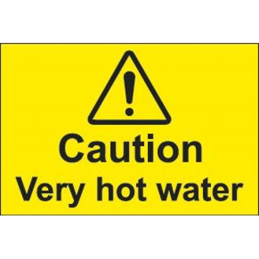 Caution Very hot water (Small)