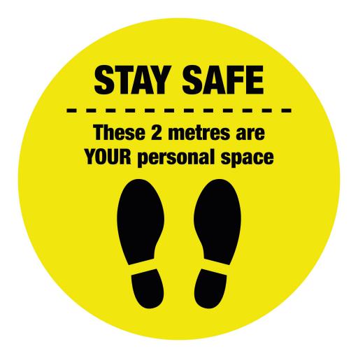 Personal Space - Floor Graphics (bulk pack)