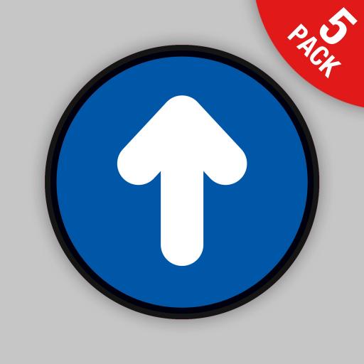 Arrow (Blue Round) - Floor Graphics (bulk pack)